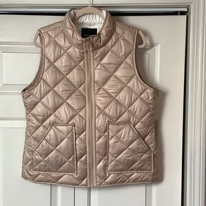 Kate Spade Light Beige Quilted Vest . NEW